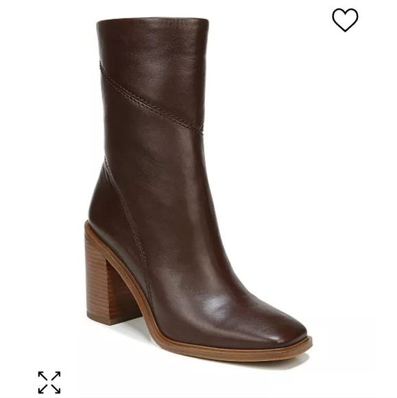 BROWN 3/4" BOOTS, FRANCO SARTO - Picture 1 of 5